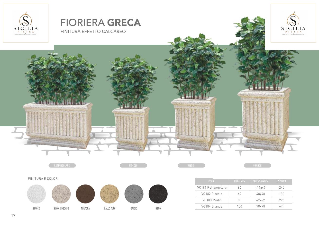 Fioriera Greca
