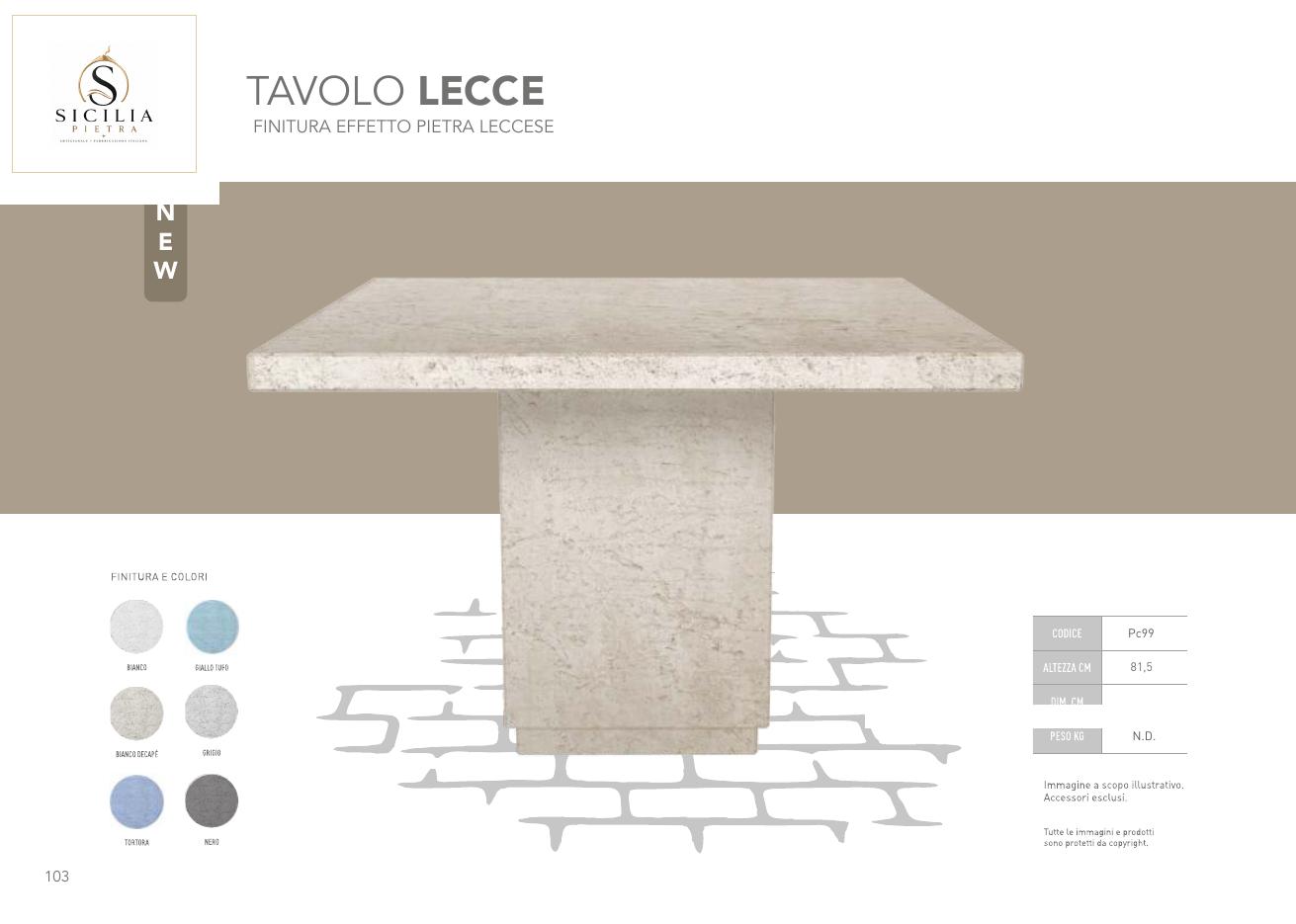 Tavolo Lecce