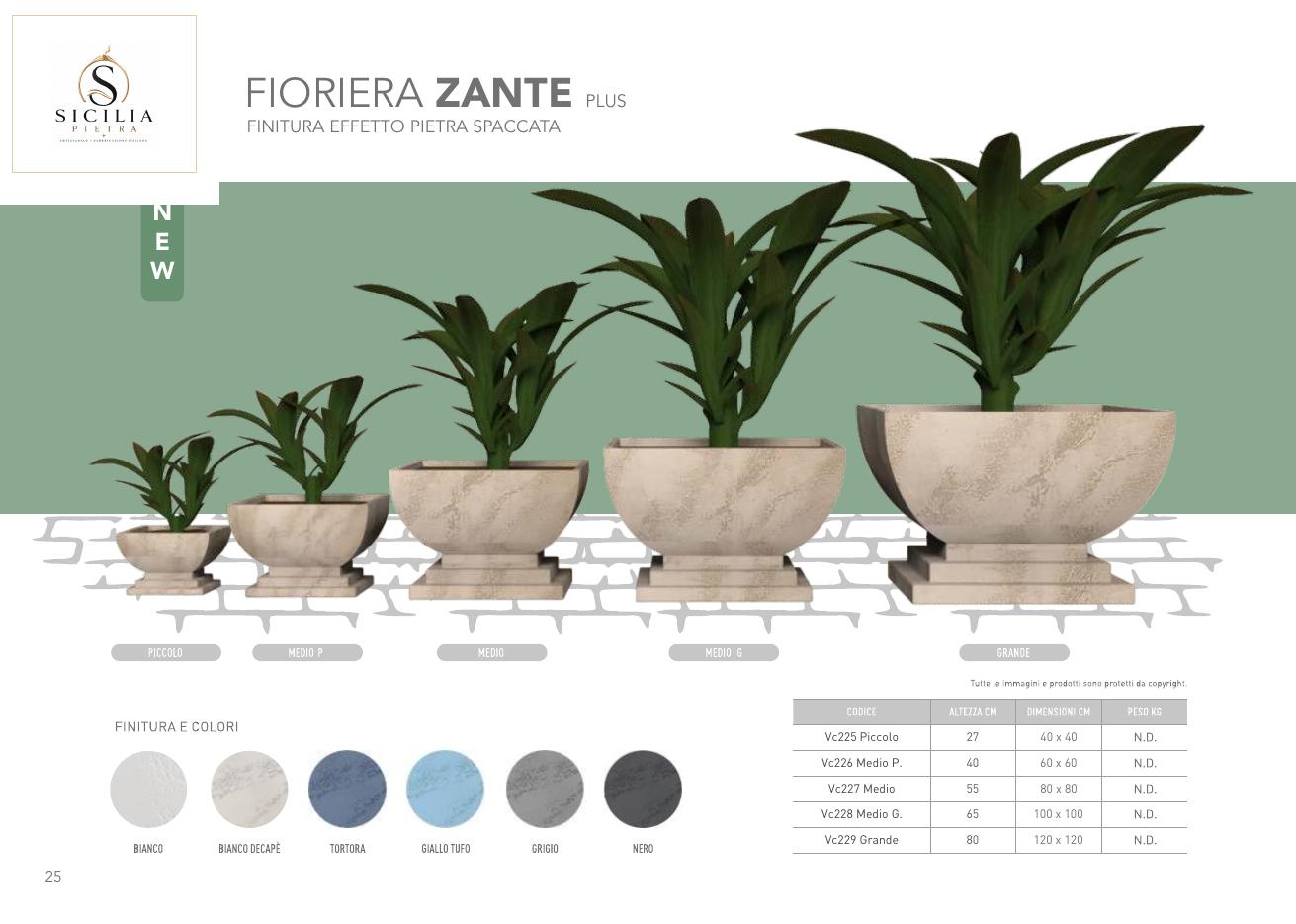 Fioriera Zante Plus