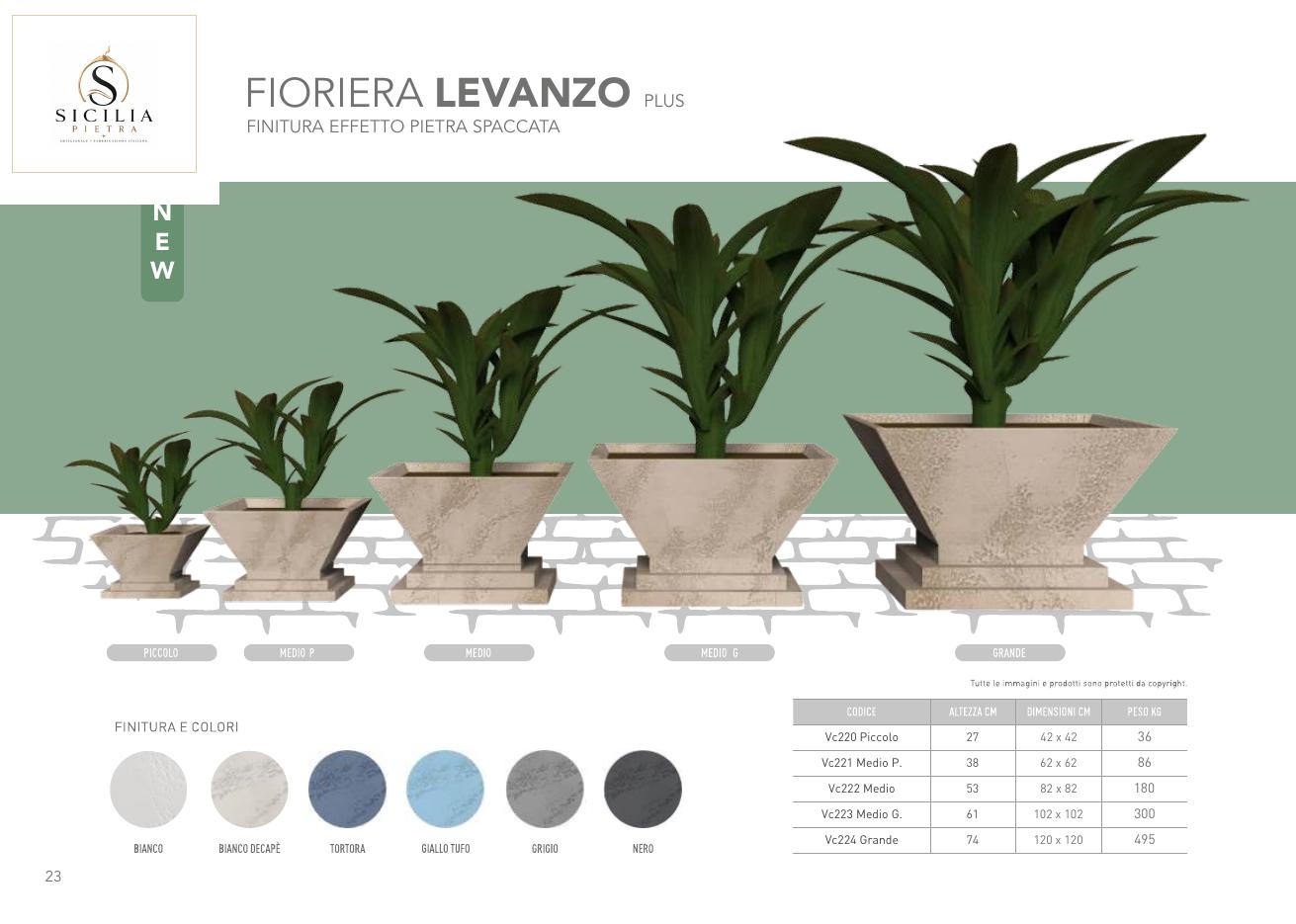 Fioriera Levanzo Plus