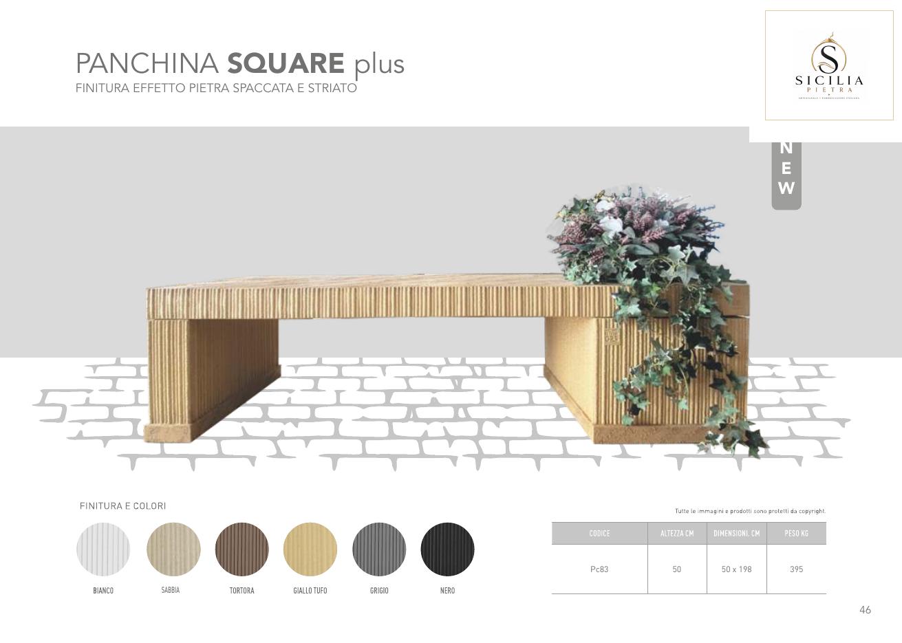 Panchina Square Plus