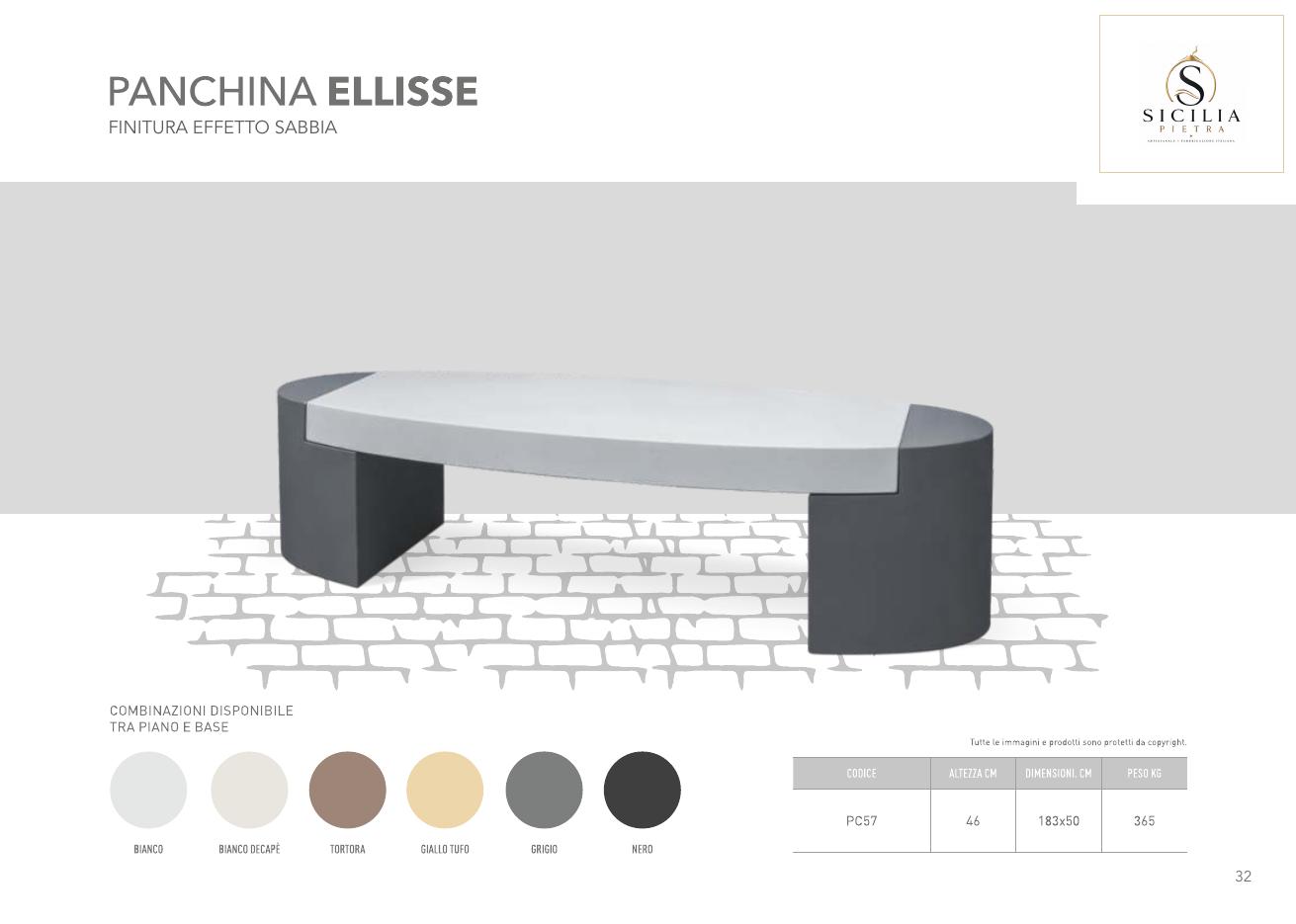Panchina Ellisse