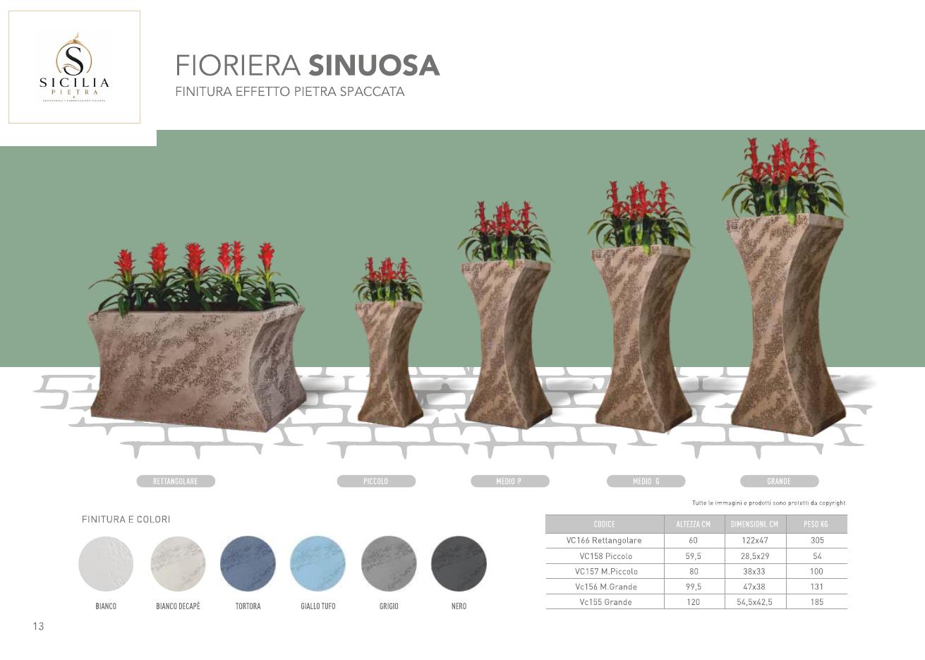 Fioriera Sinuosa